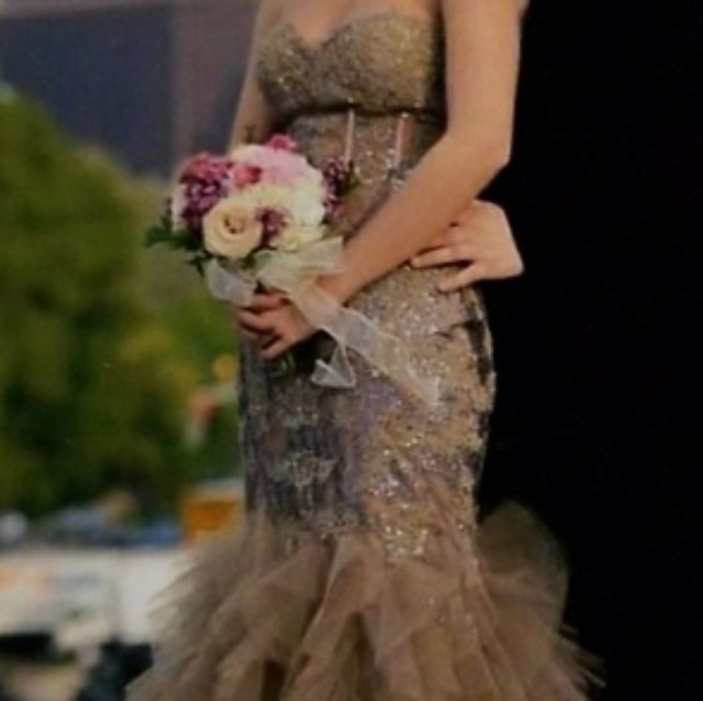 Jovani strapless dress w/Accessories